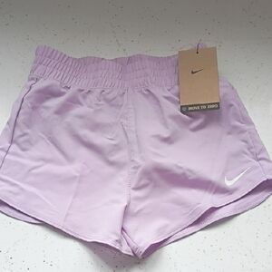 Nike Girls Light Purple Lavender Athletic Shorts With Liner Size 6x Nwt